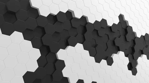Hexagon background animation loop Stock Footage 106445797