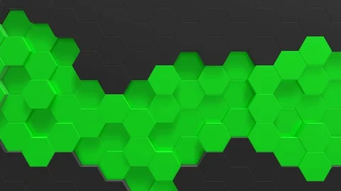 Hexagon background animation loop Stock Footage 106445843