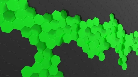 Hexagon background animation loop Stock Footage 106445845