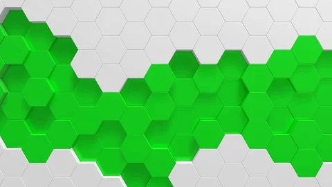 Hexagon background animation loop Stock Footage 106445847