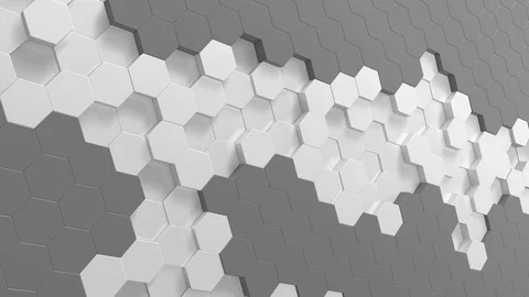Hexagon background animation loop Stock Footage 106445850