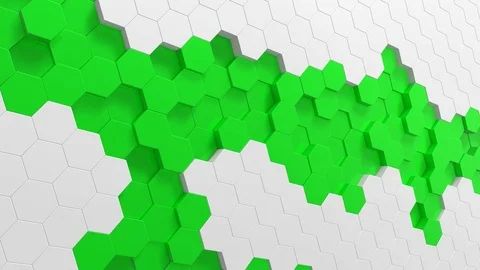 Hexagon background animation loop Stock Footage 106445854