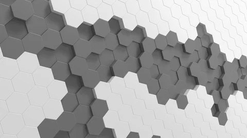 Hexagon background animation loop Stock Footage 106445868