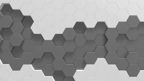 Hexagon background animation loop Stock Footage 106445871