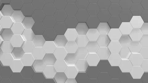 Hexagon background animation loop Stock Footage 106445879
