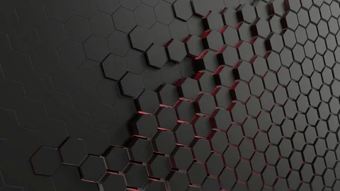 Hexagon background animation loop Stock Footage 106445894