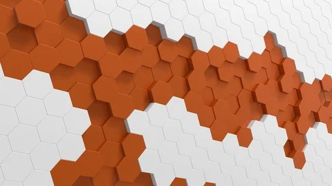 Hexagon background animation loop Stock Footage 106445903