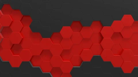 Hexagon background animation loop Stock Footage 106445916