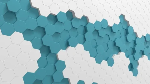 Hexagon background animation loop Stock Footage 106445922