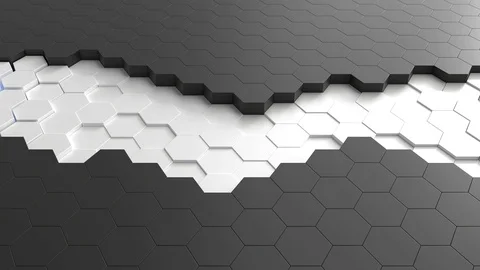 Hexagon background animation loop Stock Footage 107155170