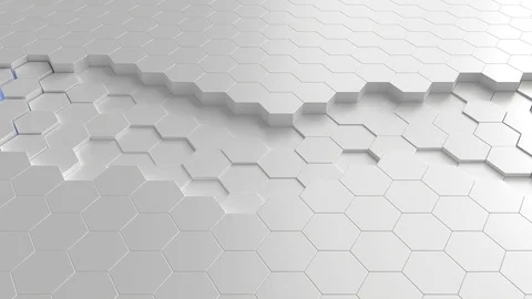 Hexagon background animation loop Stock Footage 107155237