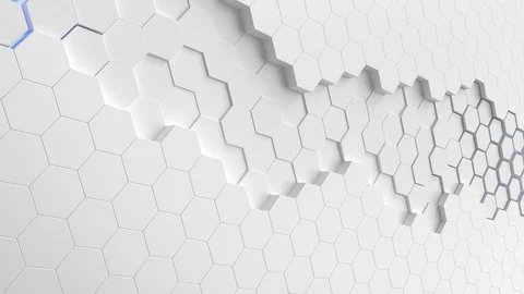 Hexagon background animation loop Stock Footage 107155249