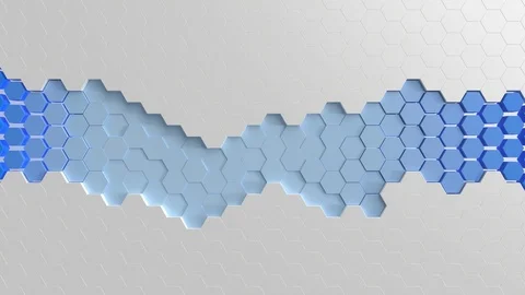 Hexagon background animation loop Stock Footage 107155368
