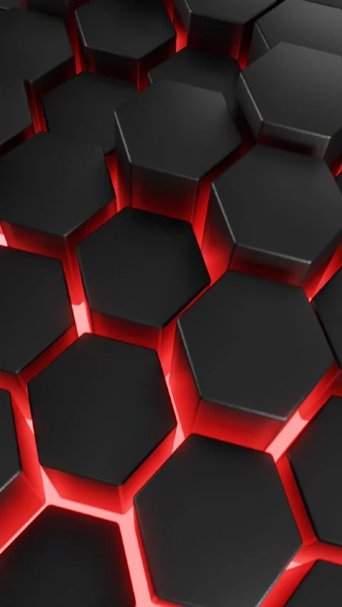 Hexagon background with glowing light Stock-Footage 292290661