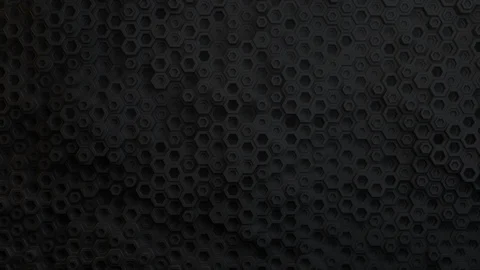 Hexagon background loop 4k - dark small v1 - geometric pattern Stock Footage 102824395