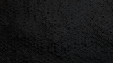 Hexagon background loop 4k - dark small v2 - geometric pattern Stock Footage 102831034