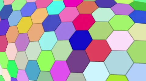 Hexagon Background Loop Full HD Stock Footage 61289069