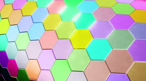 Hexagon Background Loop Full HD Stock Footage 61290224