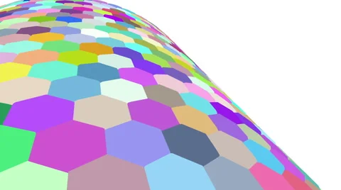 Hexagon Background Loop Full HD 3d Stock Footage 61360167