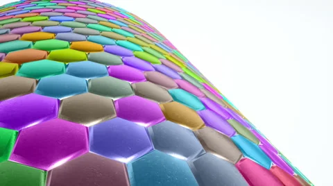 Hexagon Background Loop Full HD 3d | Stock Video | Pond5