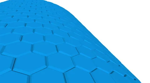 Hexagon Background Loop Full HD 3d Stock Footage 61360268