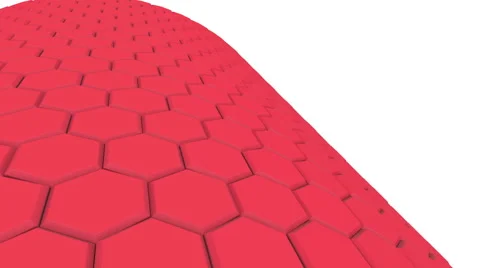 Hexagon Background Loop Full HD 3d Stock Footage 61360281