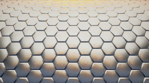 Hexagon Background Loop Full HD 3d Stock Footage 61360402