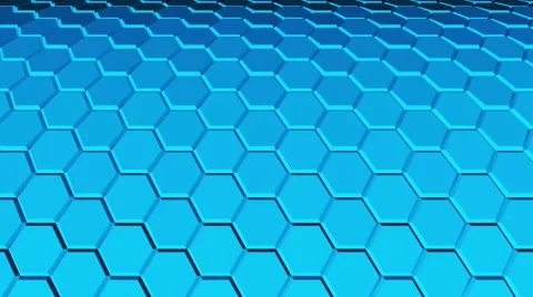 Hexagon Background Loop Full HD 3d Stock Footage 61360458