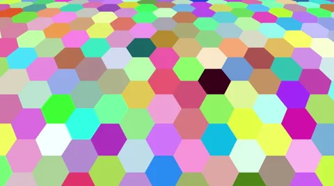 Hexagon Background Loop Full HD 3d Stock Footage 61360528