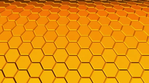 Hexagon Background Loop Full HD 3d Stock Footage 61360637