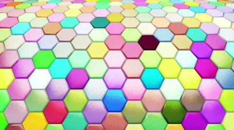 Hexagon Background Loop Full HD 3d Stock Footage 62263676