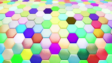 Hexagon Background Loop Full HD 3d Stock Footage 62263987