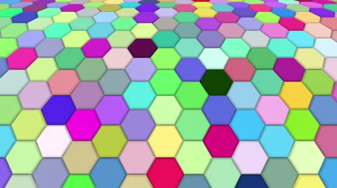 Hexagon Background Loop Full HD 3d Stock Footage 62264207