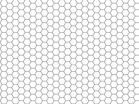 Hexagon background. Monochrome pattern with black dots in a seamless mesh on  Stock Illustration