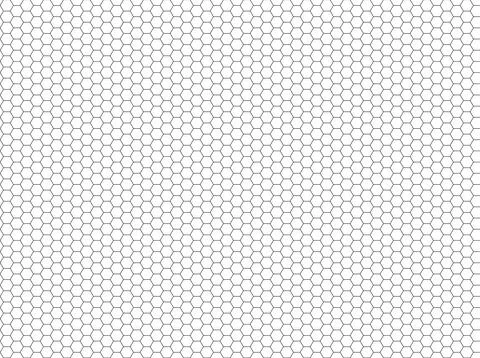 Hexagon background. Monochrome pattern with black dots in a seamless mesh o.. Stock Illustration