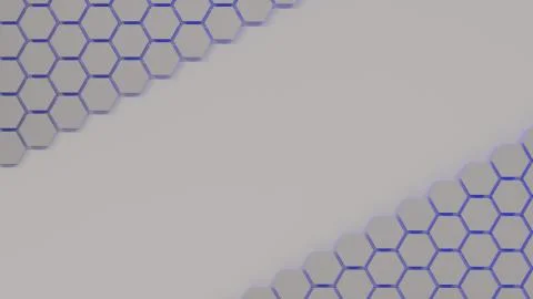 Hexagon Background Texture. 3D-rendering Stock Illustration