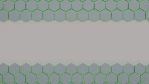 Hexagon Background Texture. 3D-rendering Stock Illustration