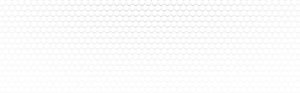 Hexagon background. White technology texture with soft gradient. Wide honeycomb Stock-Illustration