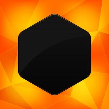 Hexagon banner with abstract backrounds Stock Illustration