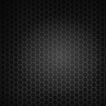 Hexagon black grill Stock Illustration