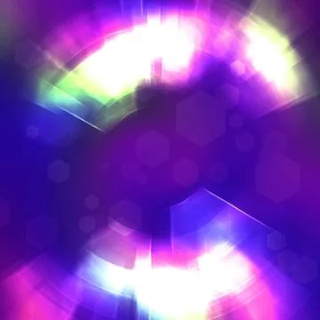 Hexagon bokeh Stock Illustration