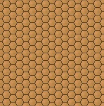Hexagon brown seamless pattern texture 스톡 일러스트