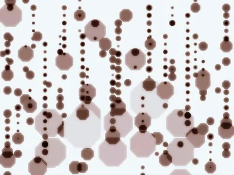 Hexagon bubbles abstract background on white Stock Illustration