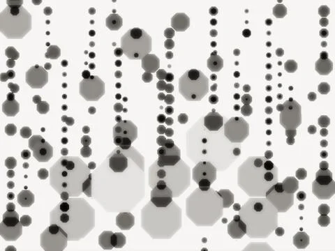 Hexagon bubbles abstract background on white Stock Illustration