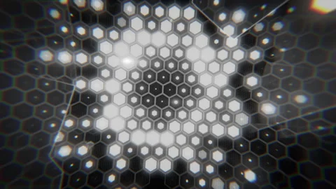 Hexagon can back Stock Footage 200974762