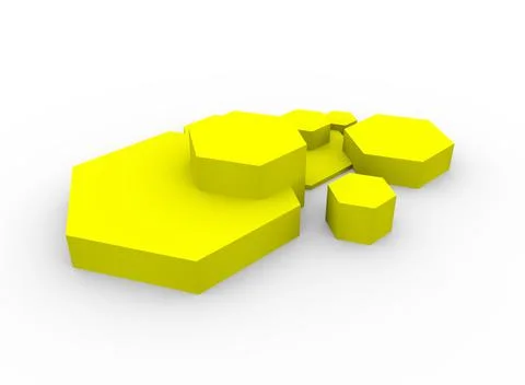 Hexagon concept design abstract background Stock Illustration