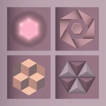 Hexagon design geometric elements honeycombs abstract geometric modern business イラスト素材