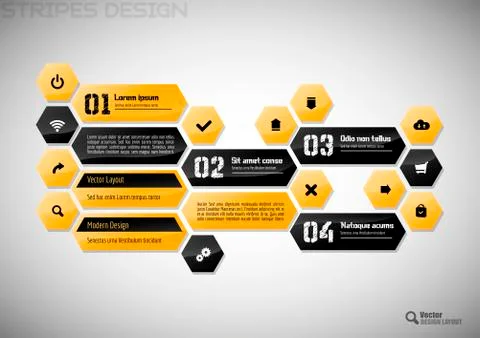Hexagon Design Stock Illustration