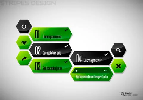 Hexagon Design 스톡 일러스트