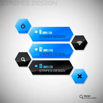 Hexagon Design Illustrazione stock